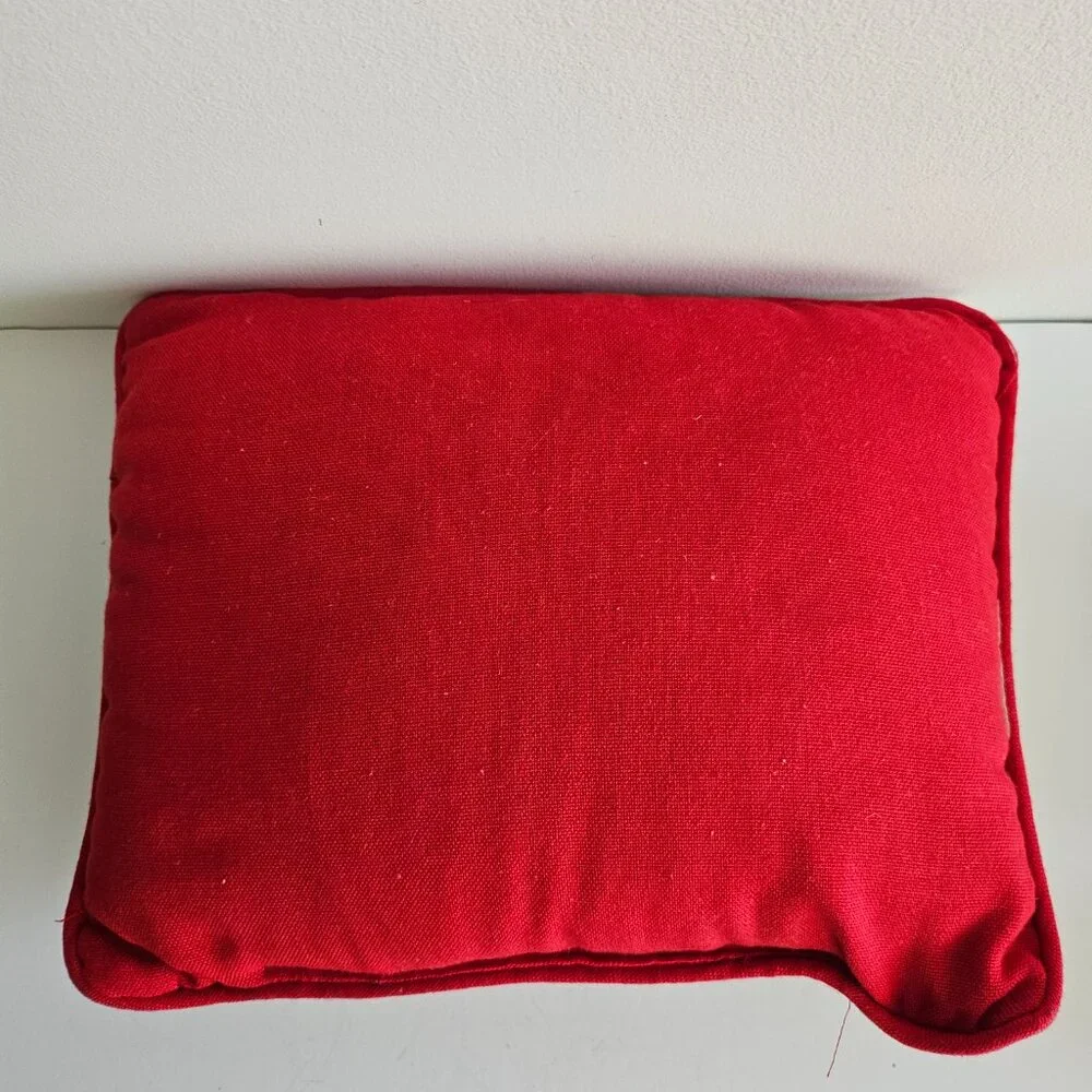 Tapestry Holiday pillow grandma's gift Embroidered Christmas Festive cushion